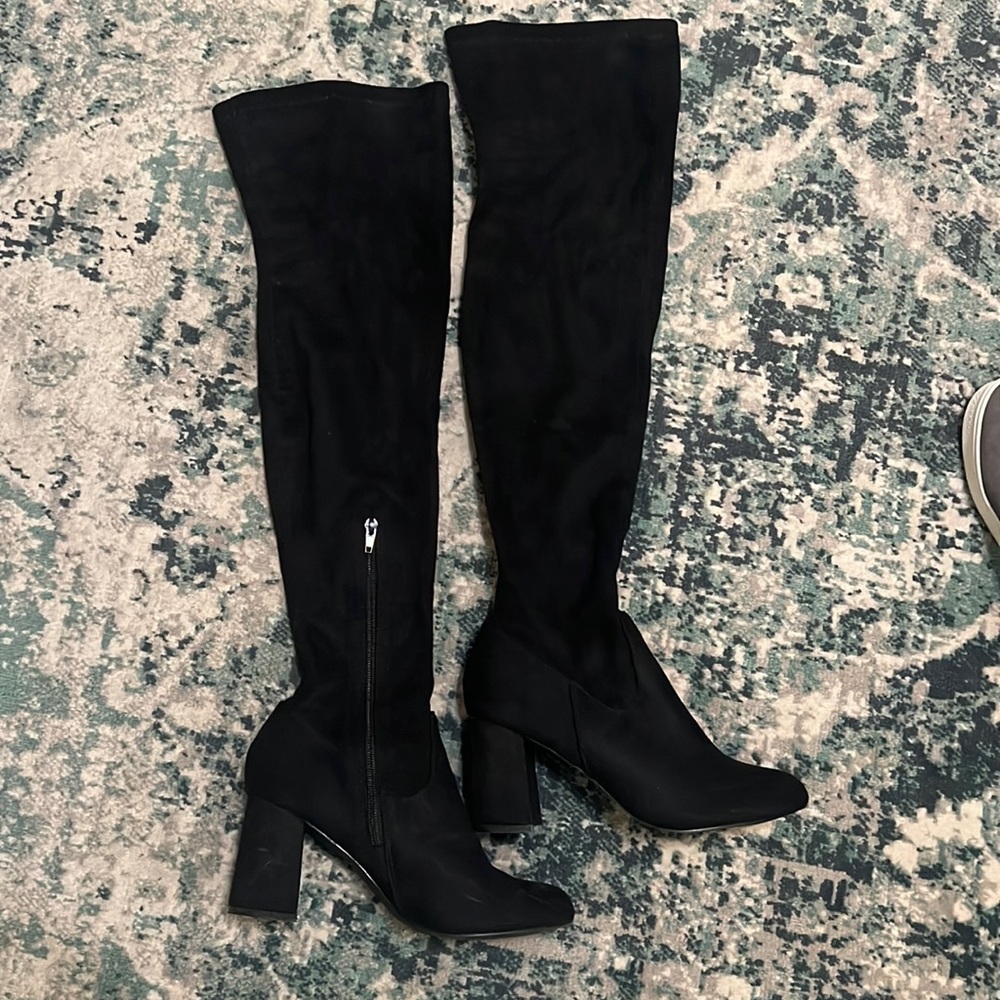Lulus Thigh High Healed Boots